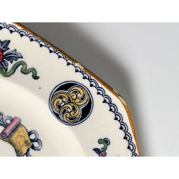 Wedgwood Basket Octagonal Salad Plates Chinese Lotus - Picture 15 of 16